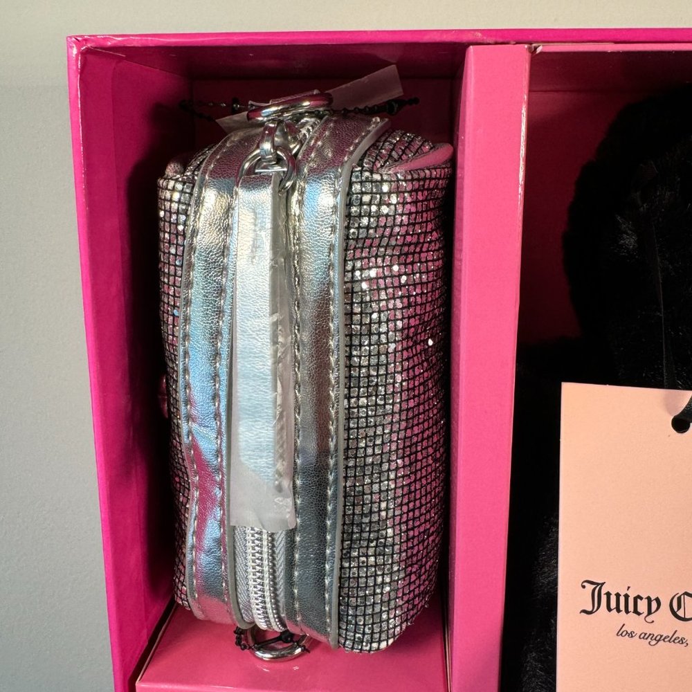 Juicy Couture Black Liquorice Mini Tote & Barrel Coin Purse Box Gift Set - NWT - Picture 4 of 6